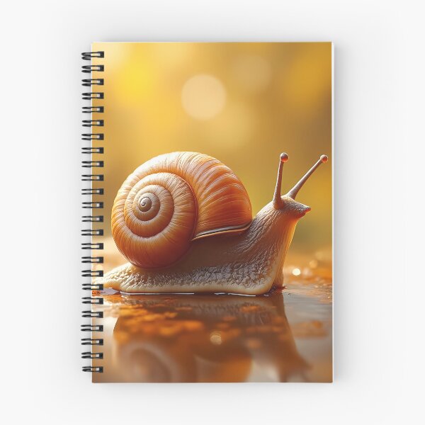Item preview, Snail in warm golden light designed and sold by Mianku | Für das Leben.