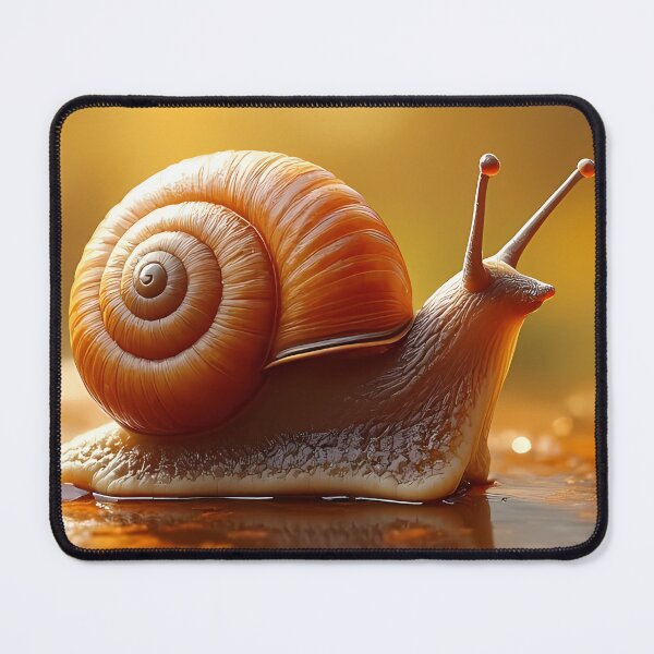 Item preview, Snail in warm golden light designed and sold by Mianku | Für das Leben.