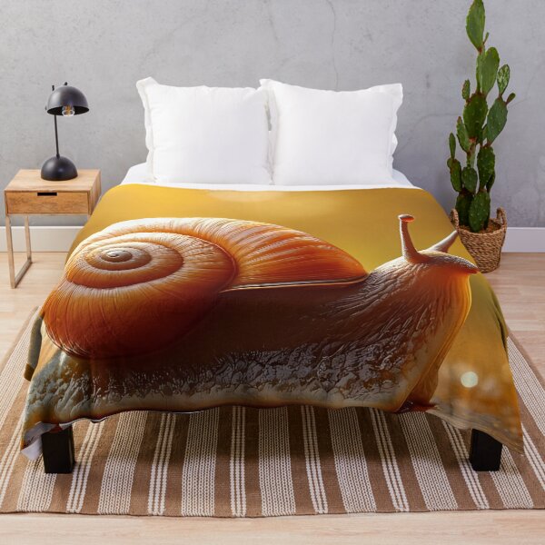 Item preview, Snail in warm golden light designed and sold by Mianku | Für das Leben.