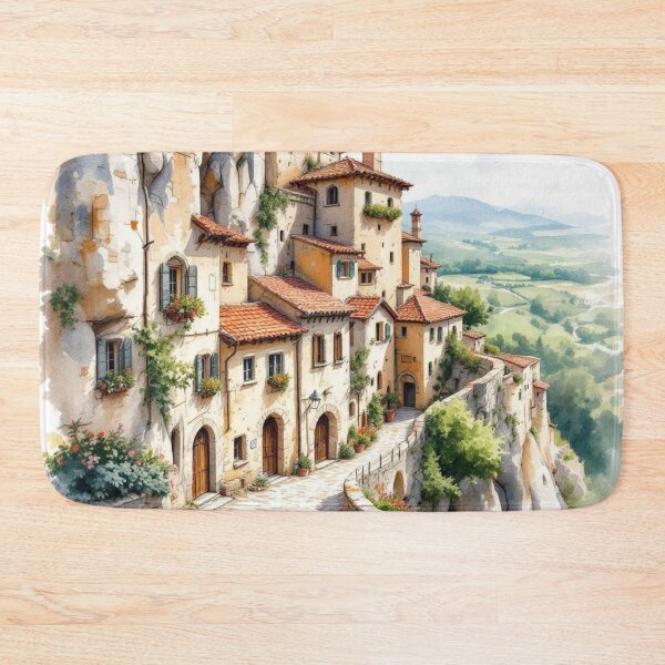 Item preview, Saint Cirq Lapopie, upper town (interpretation) designed and sold by jefboutique6150.