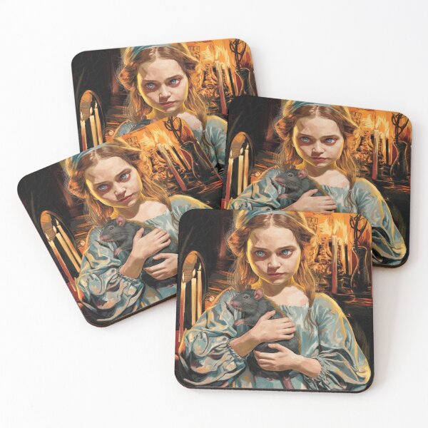 Item preview, Young Girl in Nightgown with Pet Rat designed and sold by Kwandry.