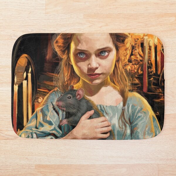 Item preview, Young Girl in Nightgown with Pet Rat designed and sold by Kwandry.