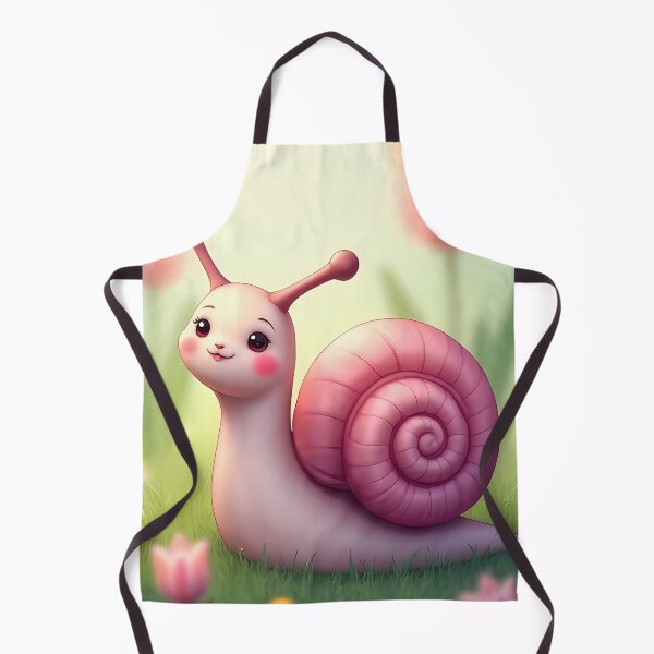 Item preview, Pink animated snail in the flower garden designed and sold by Mianku | Für das Leben.