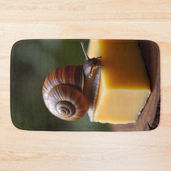 Item preview, Snail resting on a cube of cheese designed and sold by Mianku | Für das Leben.