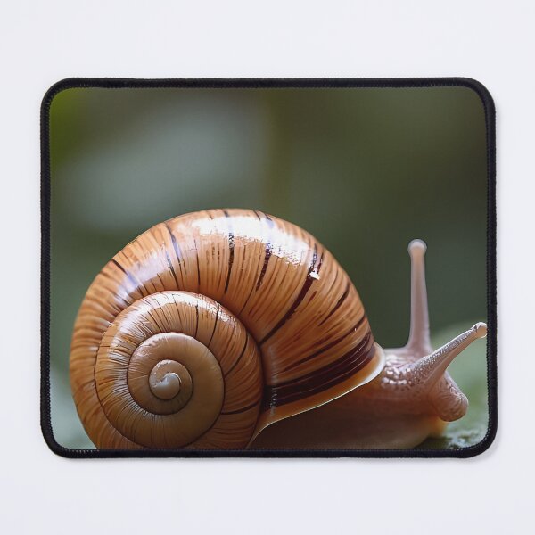 Item preview, Snail on a green leaf (detail) designed and sold by Mianku | Für das Leben.