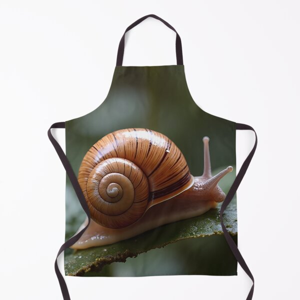 Item preview, Snail on a green leaf (detail) designed and sold by Mianku | Für das Leben.