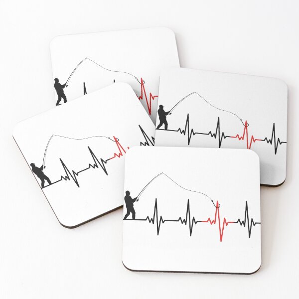 Item preview, Fishing Heartbeat EKG Pulse Line Angler Gift designed and sold by EverBranz-stor.
