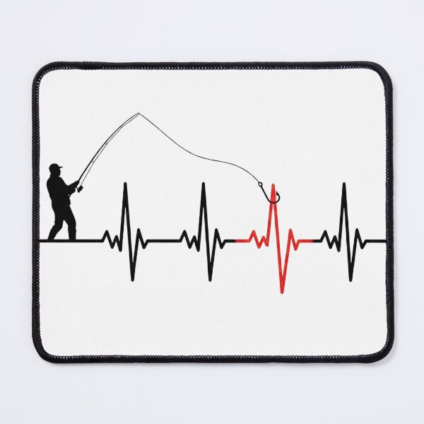 Item preview, Fishing Heartbeat EKG Pulse Line Angler Gift designed and sold by EverBranz-stor.
