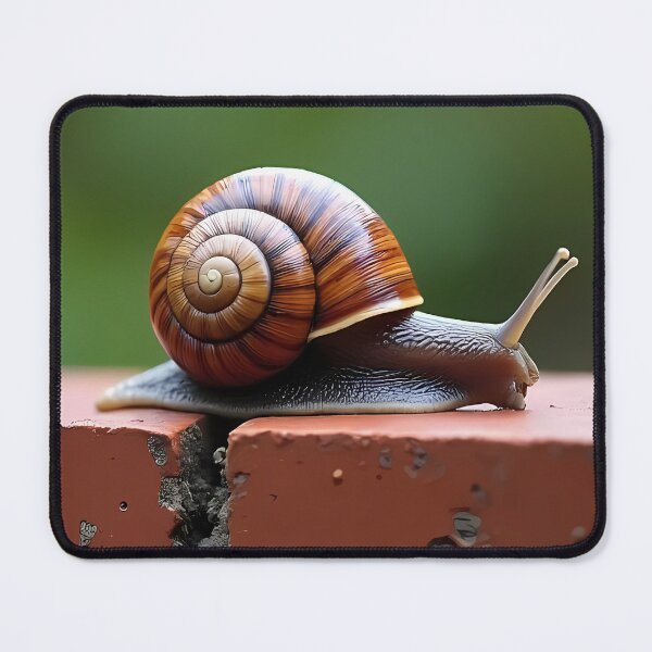 Item preview, Snail's pace: Grace on red stone designed and sold by Mianku | Für das Leben.