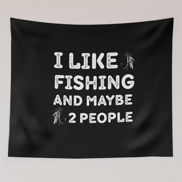 Item preview, I Like Fishing and Maybe 2 People Funny Mens Fishing humor Fisherman Gift funny for Father's Day Christmas Birthday designed and sold by adjamine.