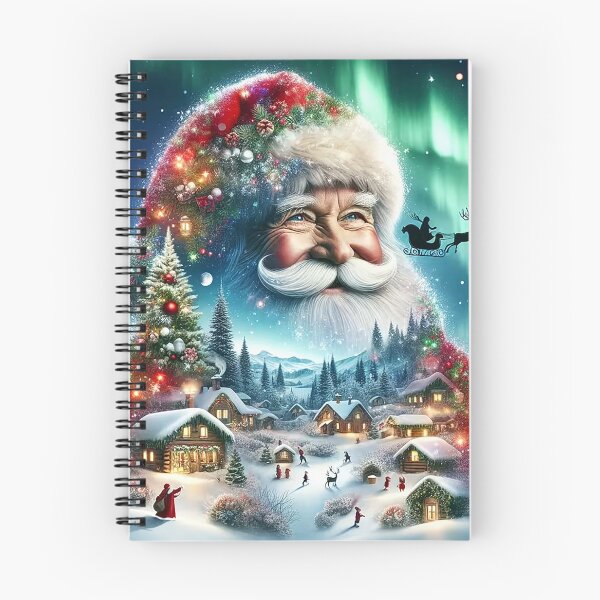 Item preview, Santa’s Christmas Dream – Magical Northern Lights Winter Village designed and sold by AmetistLight.