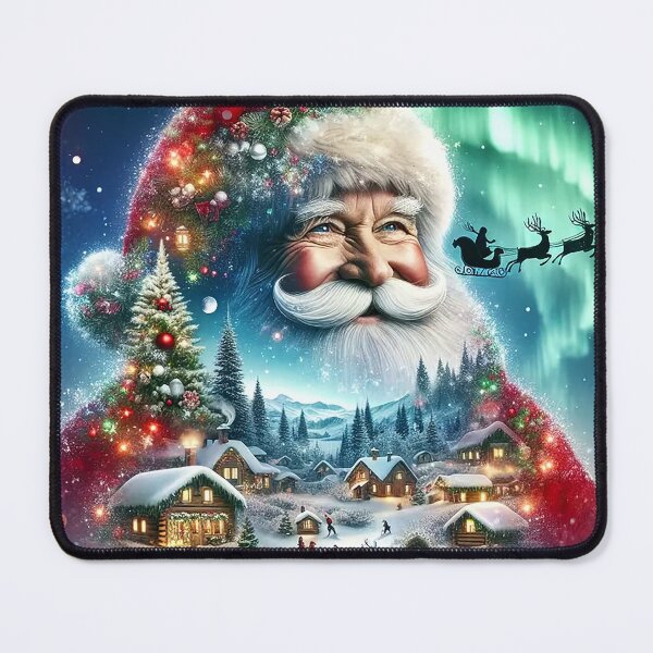 Item preview, Santa’s Christmas Dream – Magical Northern Lights Winter Village designed and sold by AmetistLight.