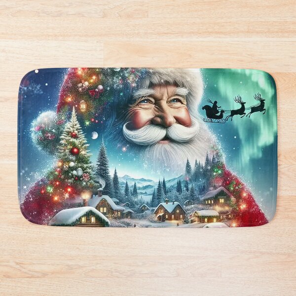 Item preview, Santa’s Christmas Dream – Magical Northern Lights Winter Village designed and sold by AmetistLight.