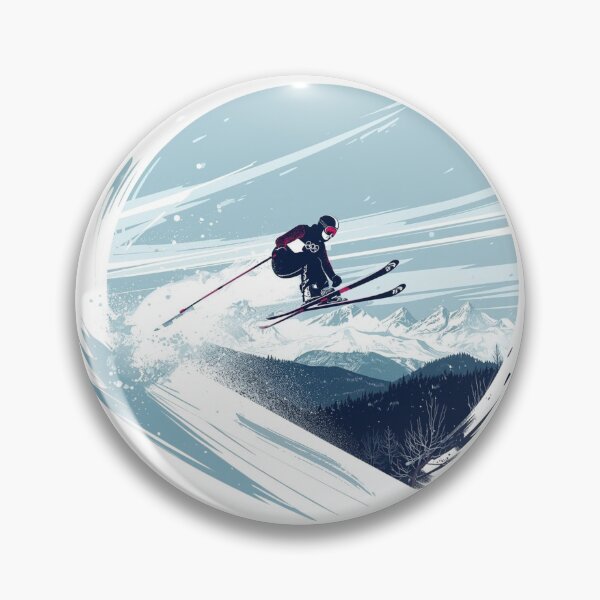 Item preview, Winter Sports Games Arena Ski Jumping Competition Sticker designed and sold by colorleafz.