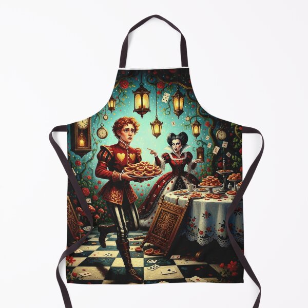 Item preview, Knave of Hearts & Alice - High Detail Pop Surrealism Wonderland Trial Art Print designed and sold by Art's Diner.