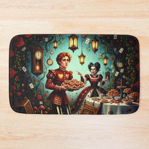Item preview, Knave of Hearts & Alice - High Detail Pop Surrealism Wonderland Trial Art Print designed and sold by Art's Diner.