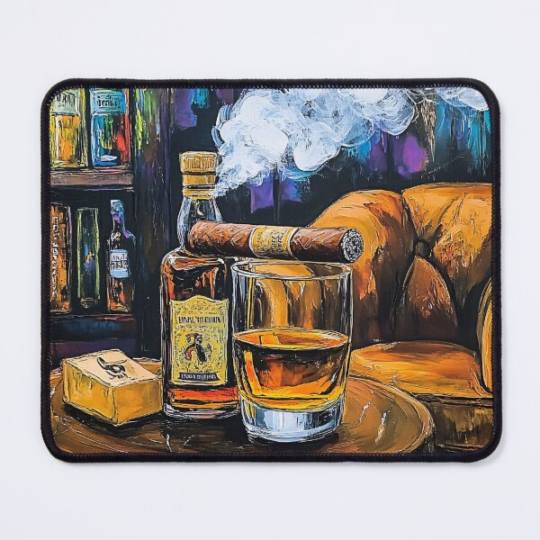 Item preview, Whiskey, Cigar Smoke and Leather: A Luxurious Lounge Scene Evoking Warmth, Mood and Indulgence designed and sold by OlfactoART Studio.