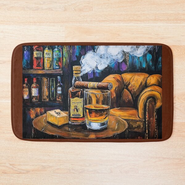 Item preview, Whiskey, Cigar Smoke and Leather: A Luxurious Lounge Scene Evoking Warmth, Mood and Indulgence designed and sold by OlfactoART Studio.