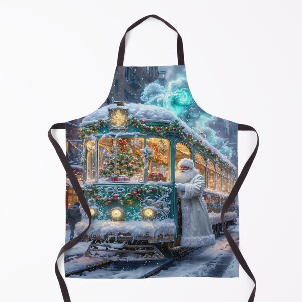 Item preview, Santa’s Magical Christmas Tram – Winter Holiday Fantasy designed and sold by AmetistLight.