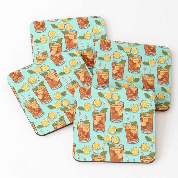 Item preview, Iced Tea Time - Cute Aesthetic Illustration for Stickers, Gifts & Decor designed and sold by Raccoon Incognito.