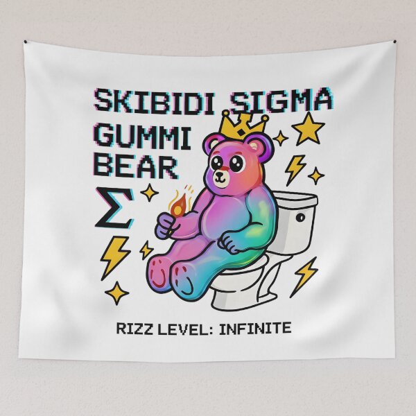 Item preview, Skibidi Sigma Rainbow Gummy Bear designed and sold by AnnDesignStudio.