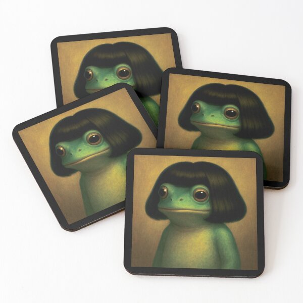 Item preview, Funny Frog with Bob Haircut Meme designed and sold by msmeylin.