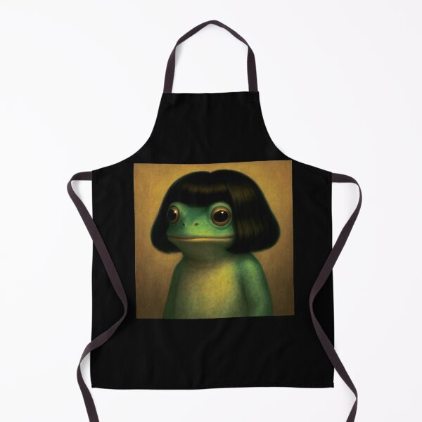 Item preview, Funny Frog with Bob Haircut Meme designed and sold by msmeylin.