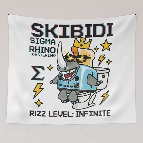 Item preview, Skibidi Sigma Rhino Toaster King designed and sold by AnnDesignStudio.