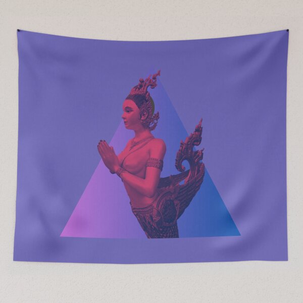 Item preview, Retro Kinnaree Purple to Blue designed and sold by Linklandiya.