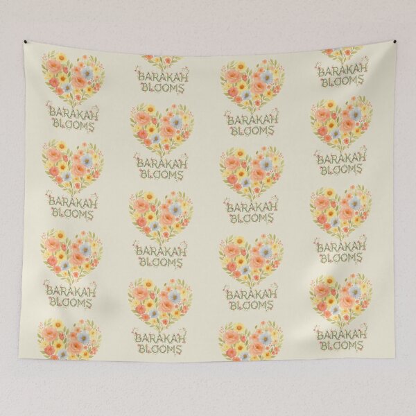 Item preview, Barakah Blooms – Floral Heart Islamic Botanical Art designed and sold by D-Islamic.