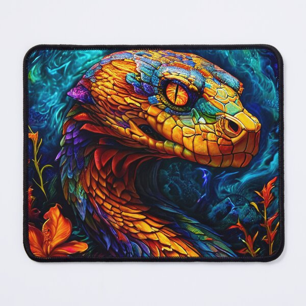 Item preview, A colorful snake in a jungle setting designed and sold by Mianku | Für das Leben.