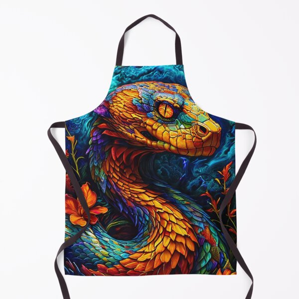 Item preview, A colorful snake in a jungle setting designed and sold by Mianku | Für das Leben.