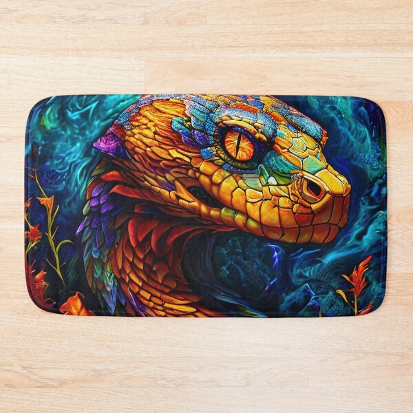 Item preview, A colorful snake in a jungle setting designed and sold by Mianku | Für das Leben.
