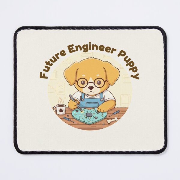 Item preview, Puppy Dreams Big – Future Hardware Engineer Puppy designed and sold by The Real Life Symphony.