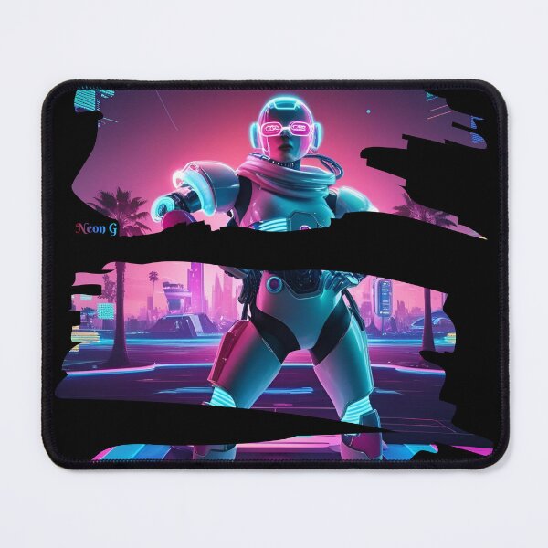 Item preview, Vaporwave-style cyborg 3 designed and sold by Neon G.
