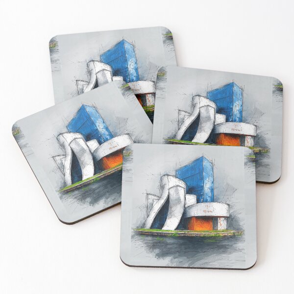 Item preview, Futuristic Architectural Composition with Dramatic Curves and Bold Color Contrast designed and sold by OlfactoART Studio.