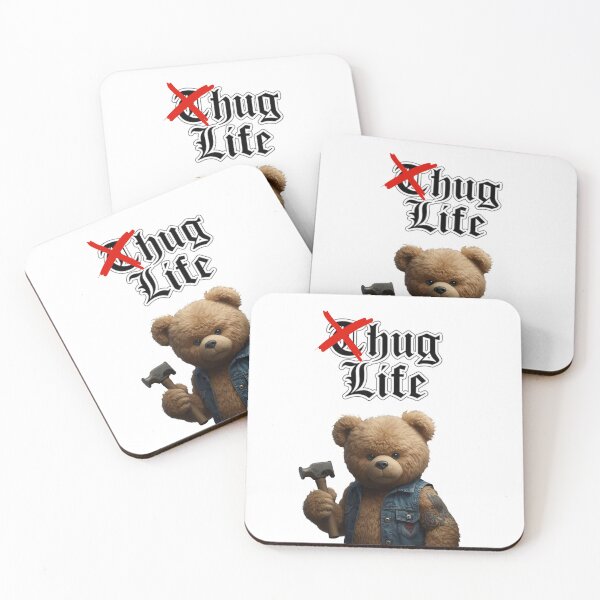 Item preview, Hug Life - Funny Fluffy Bear Artwork designed and sold by maannaax.