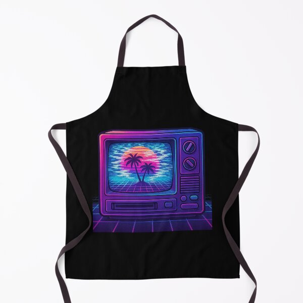 Item preview, VHS Dreams – Retro Vaporwave TV with Neon Sunset designed and sold by AddictiveDesign.