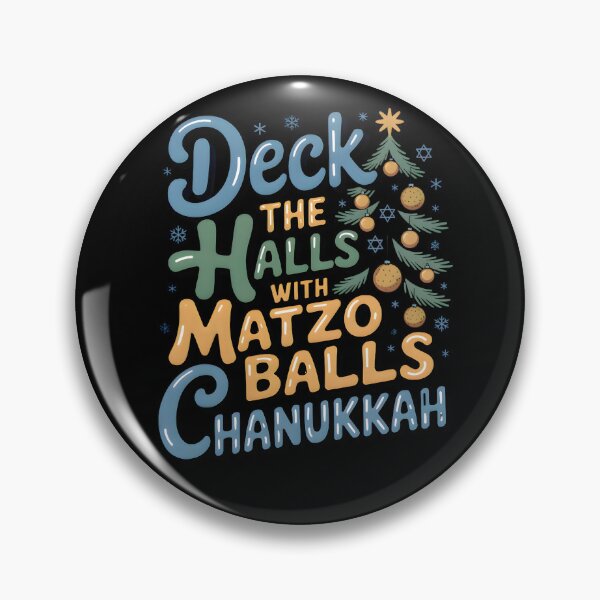 Item preview, Deck The Halls with Matzo Balls – Funny Chanukah Jewish Holiday Design designed and sold by Millsoft.