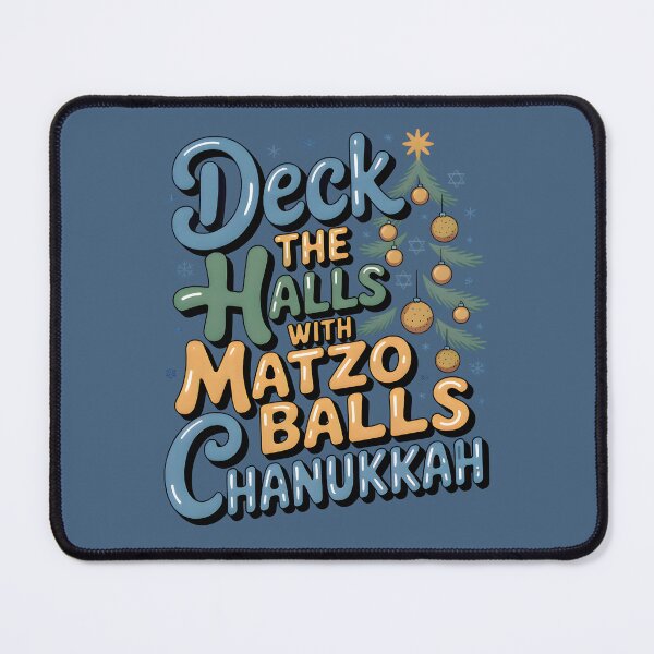 Item preview, Deck The Halls with Matzo Balls – Funny Chanukah Jewish Holiday Design designed and sold by Millsoft.