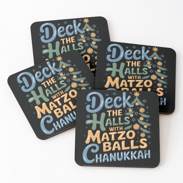 Item preview, Deck The Halls with Matzo Balls – Funny Chanukah Jewish Holiday Design designed and sold by Millsoft.
