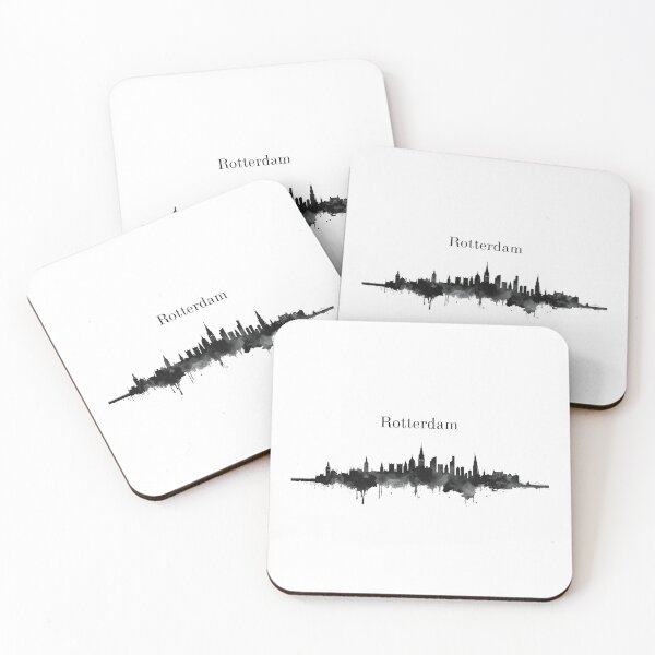 Item preview, Rotterdam Skyline – Modern Cityscape Art Print / Tile Decor designed and sold by Milipino.