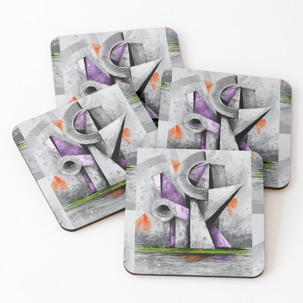 Item preview, Geometric Architectural Structure with Bold Shapes and Intricate Patterns in Dynamic Color designed and sold by OlfactoART Studio.