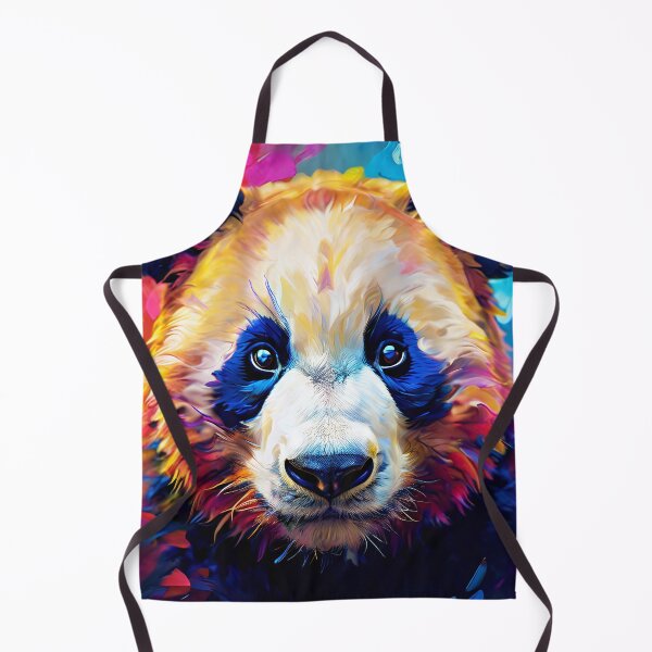 Item preview, A vibrant panda portrait in vivid colors designed and sold by Mianku | Für das Leben.