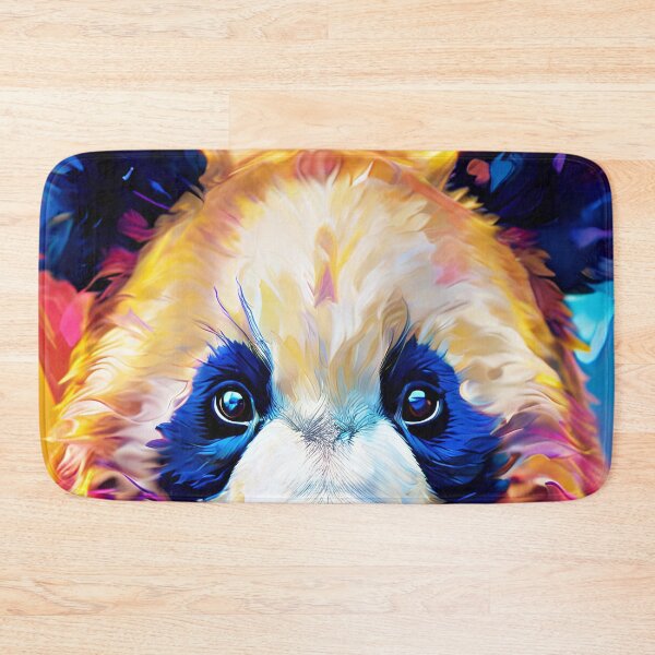 Item preview, A vibrant panda portrait in vivid colors designed and sold by Mianku | Für das Leben.