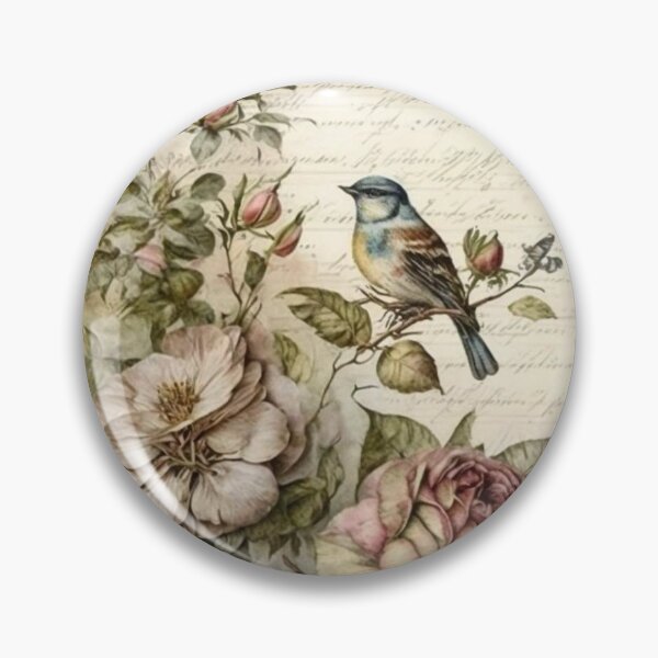 Item preview, Vintage Bird Floral design designed and sold by Lara L. Bowers.