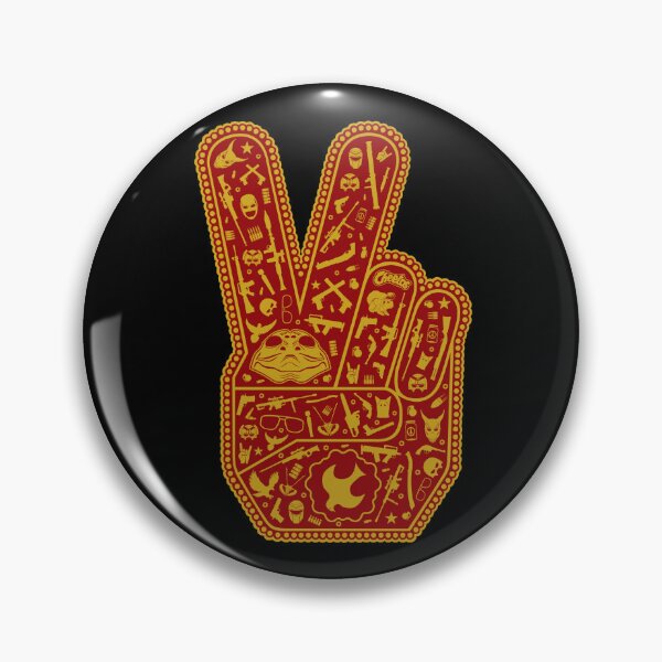 Item preview, Peacemaker - 2 Peace Fingers from Stone Temple Pilots cover - Sticker  designed and sold by chupaumpirulito.