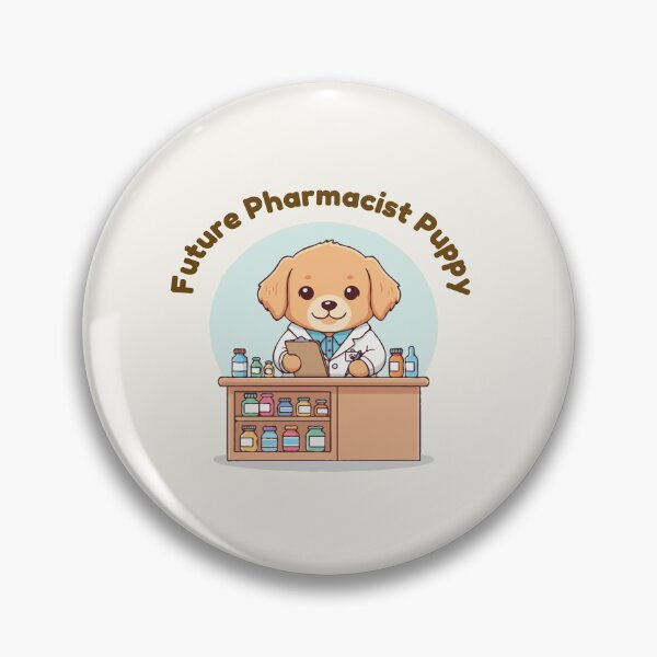 Item preview, Puppy Dreams Big – Future Pharmacist Puppy designed and sold by The Real Life Symphony.