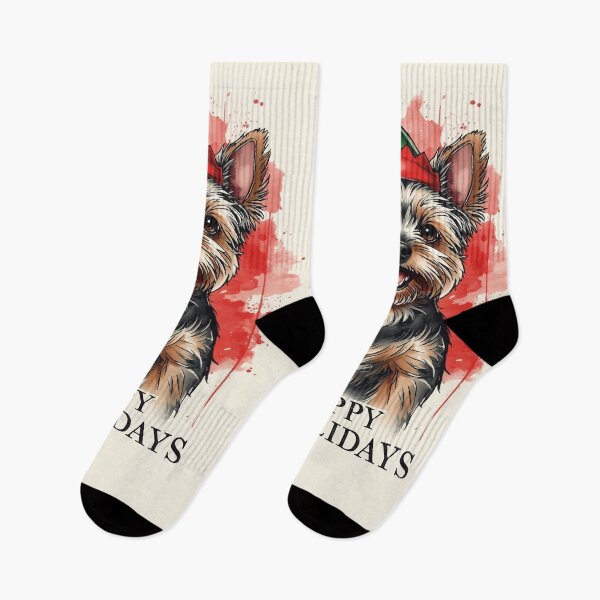 Item preview, Happy Howlidays – Yorkie designed and sold by AbstractAnom.