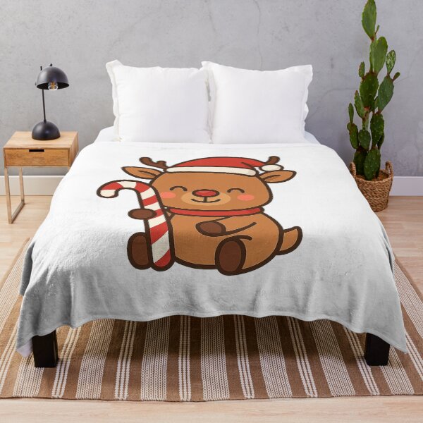 Item preview, Holly Jolly Reindeer with Candy Cane – Cute Christmas Kids Design designed and sold by StyleLap.